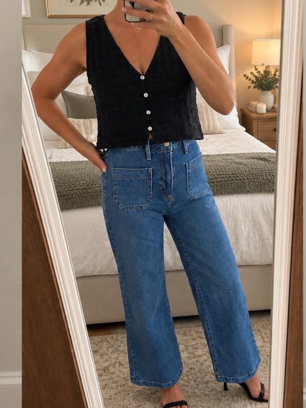 Never worn but has no tags! JBD (Just Black Denim) The Sailor Pocket wide leg!